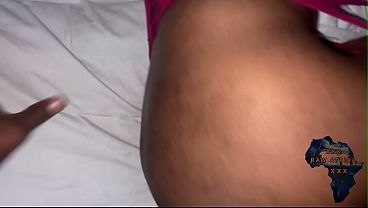 Petite African teen takes a hard pounding in missionary position by her