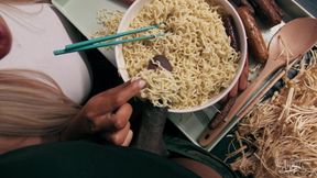 Mukbang Hottie Is Hungry for Cock