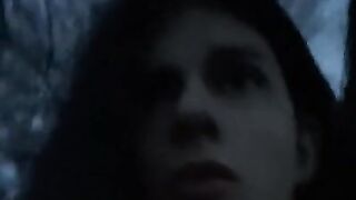 Lewd Violet Hornstar Wanks In The Forest With Fave Vibros