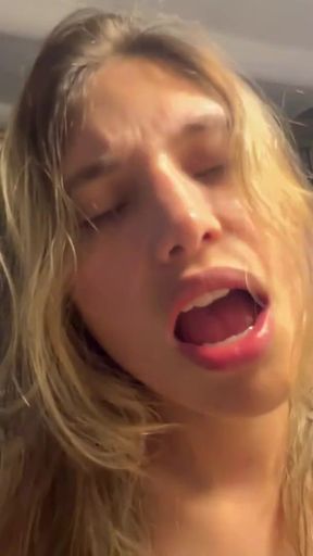 Key moment from "Two lesbian babes touching their wet pussies"