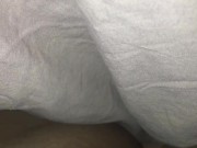 POV : under the cover playing with my thick black dick ... fan requests....