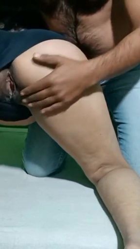 Indian big ass Desi housewife need big cock by local in doggy style( fart by pussy )   Clip 1