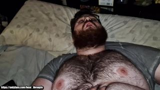 I fuck the hairy fat man&#039;s ass until I cum inside