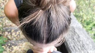 Outdoor Agent Gets Sloppy Deep Throat Fellatio after Outdoor Flashing into Budapest by Yoya Grey