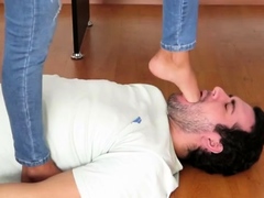 Mistress Enola - Face/Neck Trampling, Foot Gagging