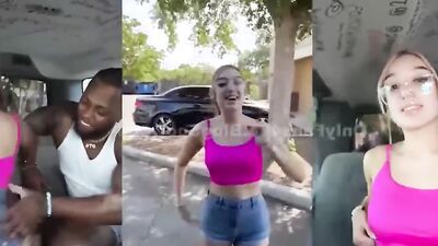 Violet Spice takes on fanbus with her big tits and tight pussy