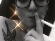 Snapchat Smoking (babygirl_goth)