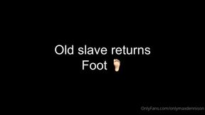 Macrophilia - old foot slave recaptured