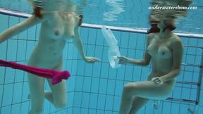 ”Underwater swimming pool lesbian girls Lera & Sima Lastova”