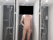 locker room shower