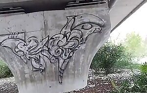 Hot slut gets fucked under the bridge and get load of cum live at sexycamx