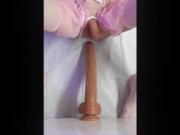 XXL long cock impales me deeply in my sexy butt hole