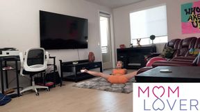 Fit MILFs Gina Gerson and Nicole Doshi have sex on the couch and get creampied