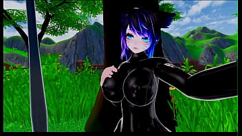 3D POV Breast Expansion Big Tits leather w/ Sound added