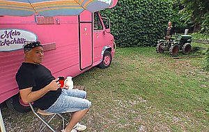 Happy Outdoor German Campers