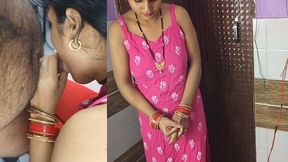 Calling Her Husband's Friend at Home, She Quenched the Thirst of Her Pink Pussy