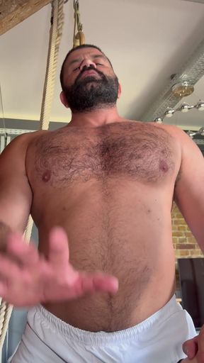 Karate Fighter Gets His Muscles Worshipped and Jerks off