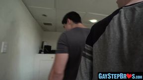 Stepbrothers spit simmering their unquenchable amigo without any protection