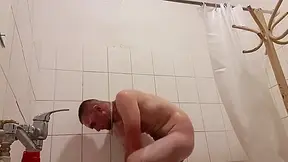 Young Man Masturbate In Shower