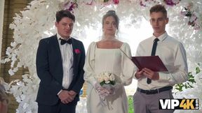 VIP4K Bride Hard Fucked and Anal&#x1F44C; Cumshot with Guests Watching