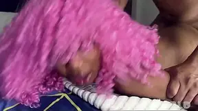 Huge-Cocked Black Stud Pounds Curvy Submissive Girl's Booty and Makes Her