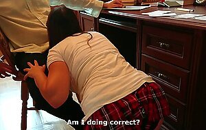 Nika royal, jeg forsogte at besta anatomi eksamen, men min laerer kom i sperm i trusser. russiske