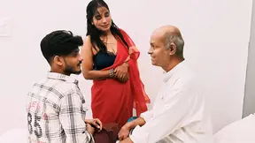 Indian boss gets a hardcore threesome with his servant's wife and another