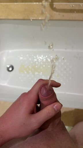 Pissing in the bathtub