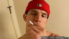 Nothing feels better for Lex then smoking and jerking off