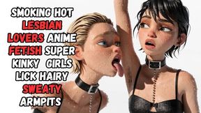 filthy bitch sexy lingerie hairy natural underarm pit models and lesbian lover manga anime fetish armpit obsessed girls lick sweaty muscled hair covered stinky armpits