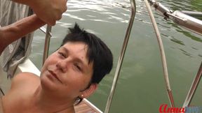 Annadevot - Boat special: Deep throat in close-up