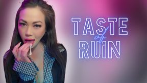 The Taste of Ruin: Cruel Asian Mistress ThePrincessLuxy Locks your needy cock away, Teases a helpless Ruined orgasm out of you