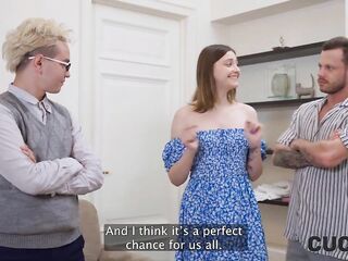 CUCK4K. Hot wifeFunky City is enjoying a coarse rod in front of spouse