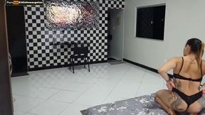 Big cocked masked man plows blonde MILF's ass