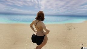 Ravaging my married PAWG educator on the shore