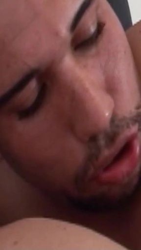 Guy Gets Anal Sex During a Threesome and Is Covered in Cum