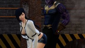 Thanos having hot sex with Tifa Lockhart - WOPA