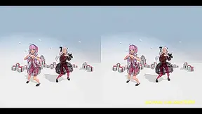 Aqua Sonics Seductive 3D Dance Fantasia in Immersive VR180 MMD Show