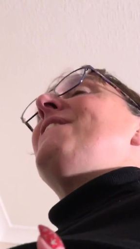 AuntJudysXXX - Your 48yo Busty Redhead Boss Ruby Cattrall Sucks Your Cock at the Office   Clip 1