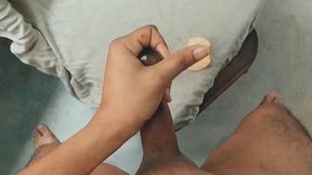 This is first Time he Fucked an Apple and see how Destructive he is. Loud Moan, Beg for Cum 💦