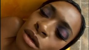 Ebony slut drilled hard and deep