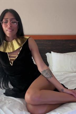 Gisele Amore's Ancient Egyptian Jerk off Instruction 4K POV Divine Command Awaits!