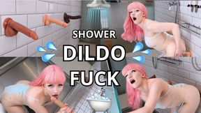 Shower Dildo Fuck - Evie Rees