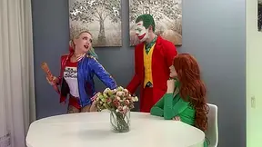 Joker dirty anal fucked Harley Queen and Poison Ivy FLX025 - AnalVids