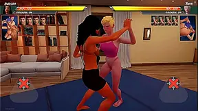 Aurora vs. Anya (Naked Fighter 3D)