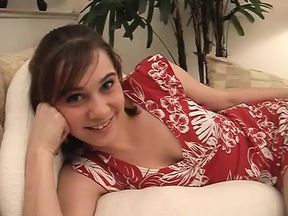 Awesome brunette babes sucks cock and gets a facial