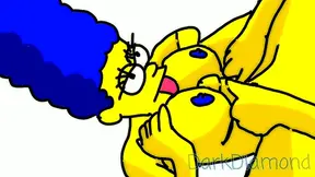 Marge Simpsons Sultry Animation Unfolds in Wild Hentai Encounter