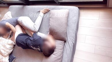 College girl pants loud with beefy boyfriend's thick cock