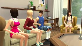 George'_s party with girls | The Sims 4: WickedWhims