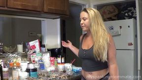 Madison Martin Spanks Iris in the Kitchen